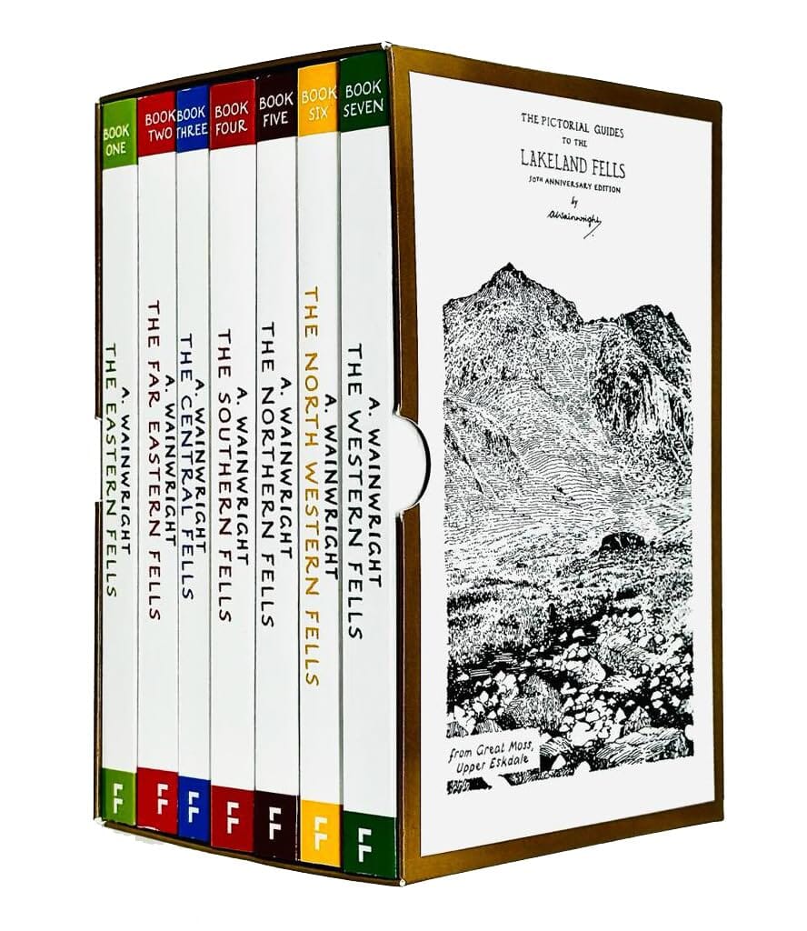 The Pictorial Guides to the Lakeland Fells by Alfred Wainwright: 50th Anniversary Edition 7 Books Box Set - Non-Fiction - Paperback
