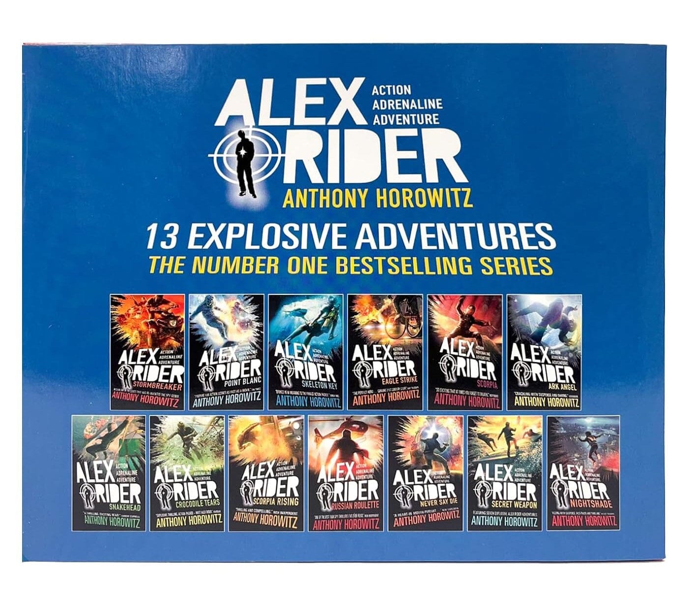 Alex Rider The Complete Missions by Anthony Horowitz: 13 Books Collection Box Set - Ages 9-14 - Paperback 9-14 Walker Books Ltd