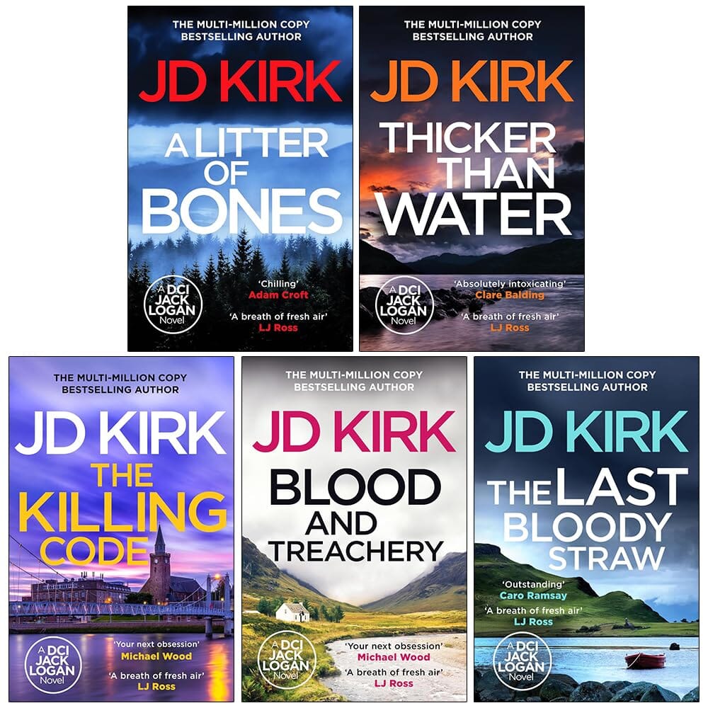 DCI Logan Crime Thrillers (Book 1-5) by JD Kirk 5 Books Collection Set - Fiction - Paperback