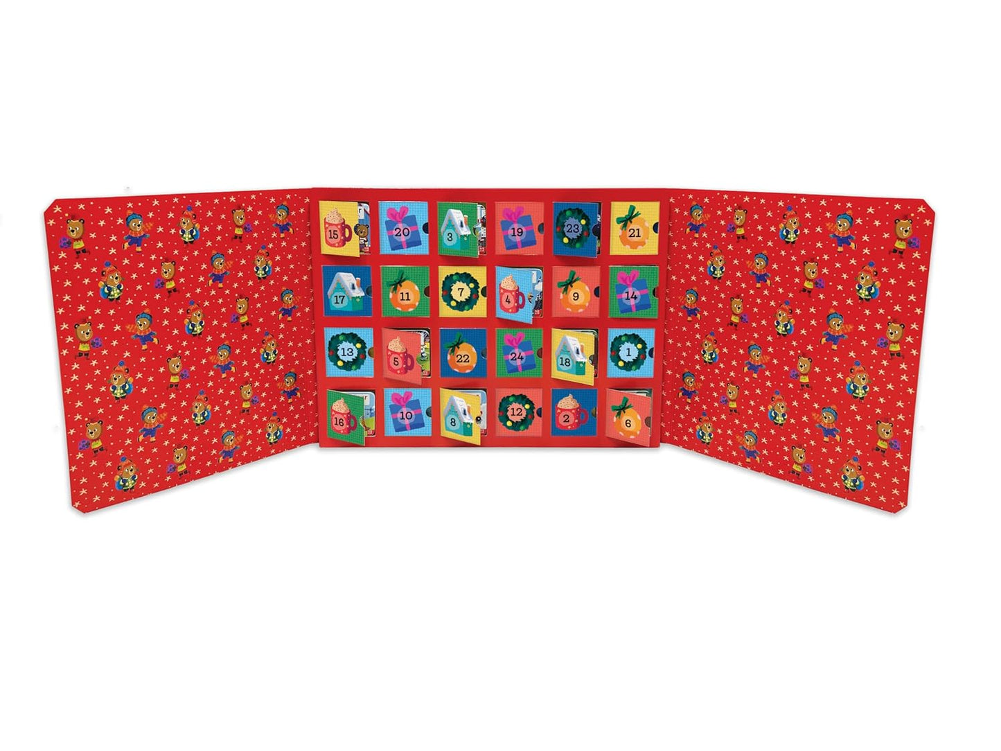 Bizzy Bear Advent Calendar Book Collection: Illustrated 24 Mini Storybook Surprises! by Benji Davies - Ages 2+ - Board Book