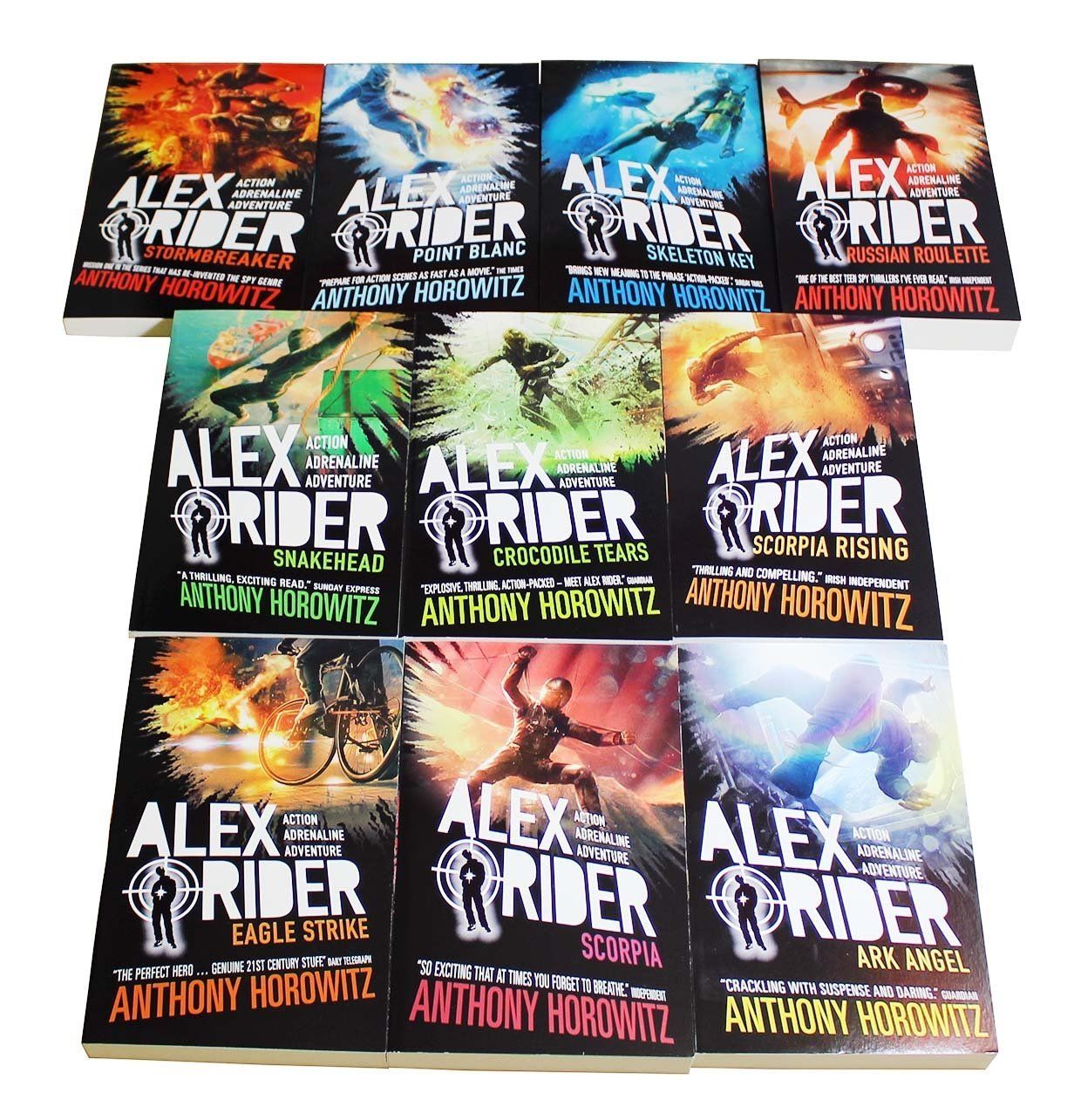 Alex Rider by Anthony Horowitz 10 Books Box Set Collection - Spy Fiction - Paperback