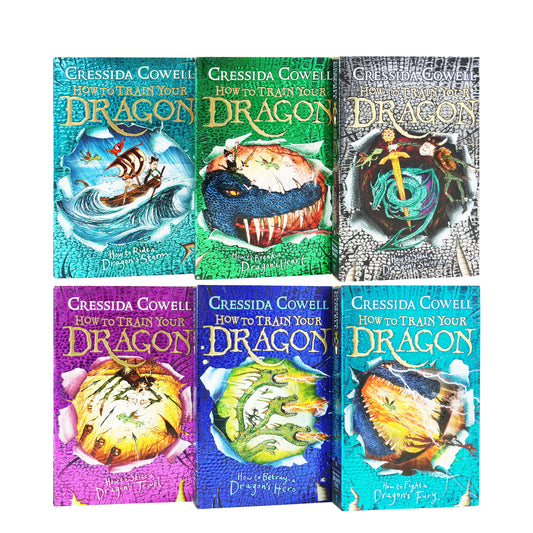 How To Train Your Dragon 6 Books (7-12) by Cressida Cowell - Ages 9-14 - Paperback