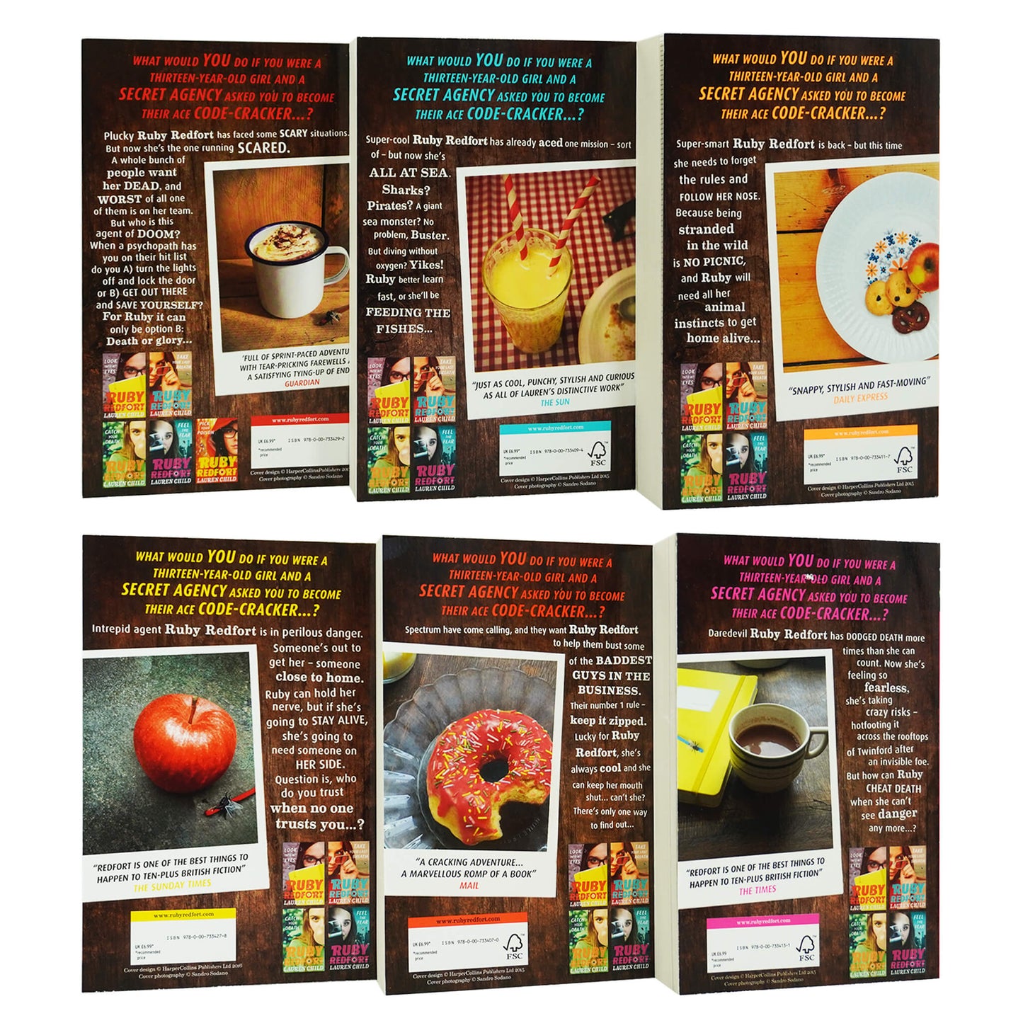 Ruby Redfort Collection 6 Books Set By Lauren Child - Ages 9-14 - Paperback