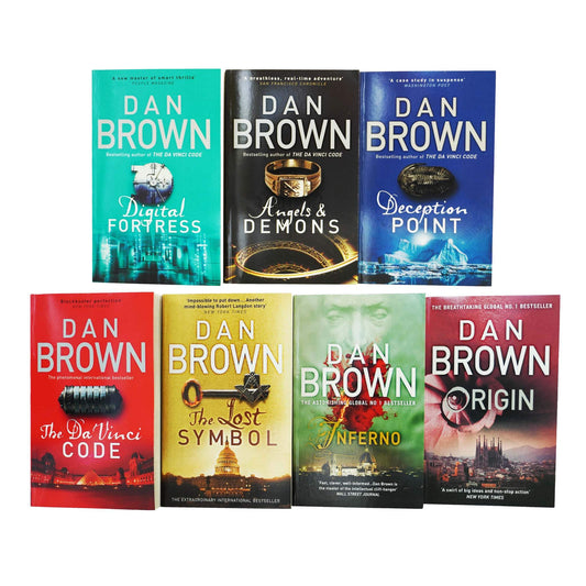 Robert Langdon by Dan Brown: 7 Books Collection Set - Fiction - Paperback