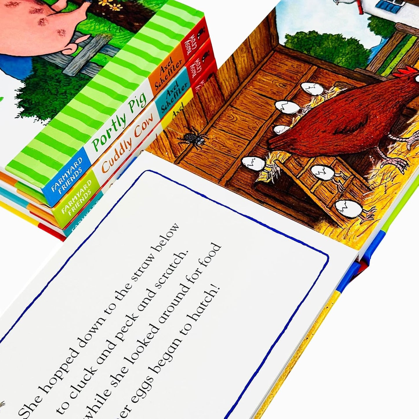 Axel Scheffler Farmyard Friends 4 Books Children Collection - Ages 0-5 - Board Book