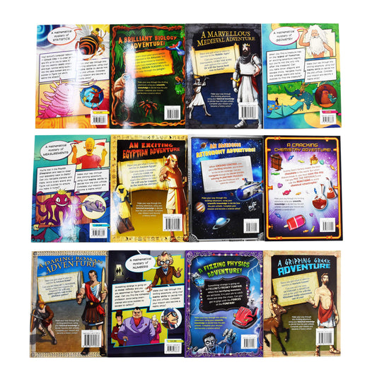 Quest Adventure Science, Maths and History 12 Books Collection - Age 7+ - Paperback