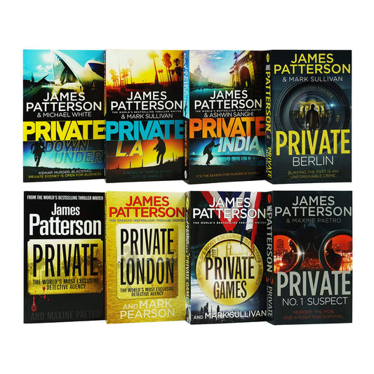 Private Series (Books 1-8) by James Patterson 8 Books Collection Set - Fiction - Paperback