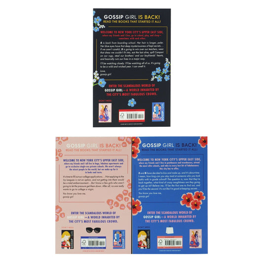 Gossip Girl Series by Cecily von Ziegesar: 3 Books Collection Set - Ages 12+ - Paperback Fiction Bloomsbury Publishing