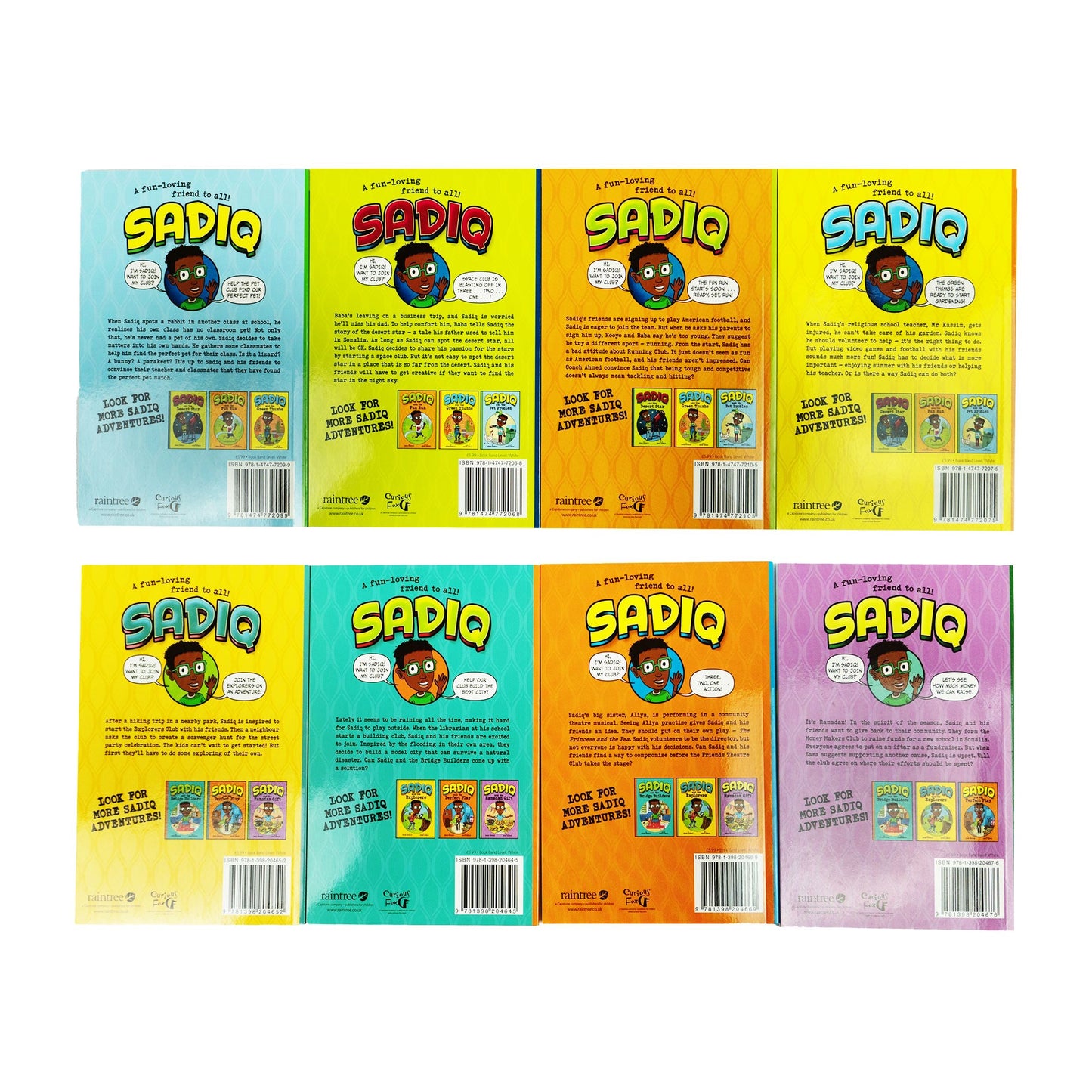 Sadiq Collection by Siman Nuurali 8 Books Collection Set - Ages 6-8 - Paperback 7-9 Raintree