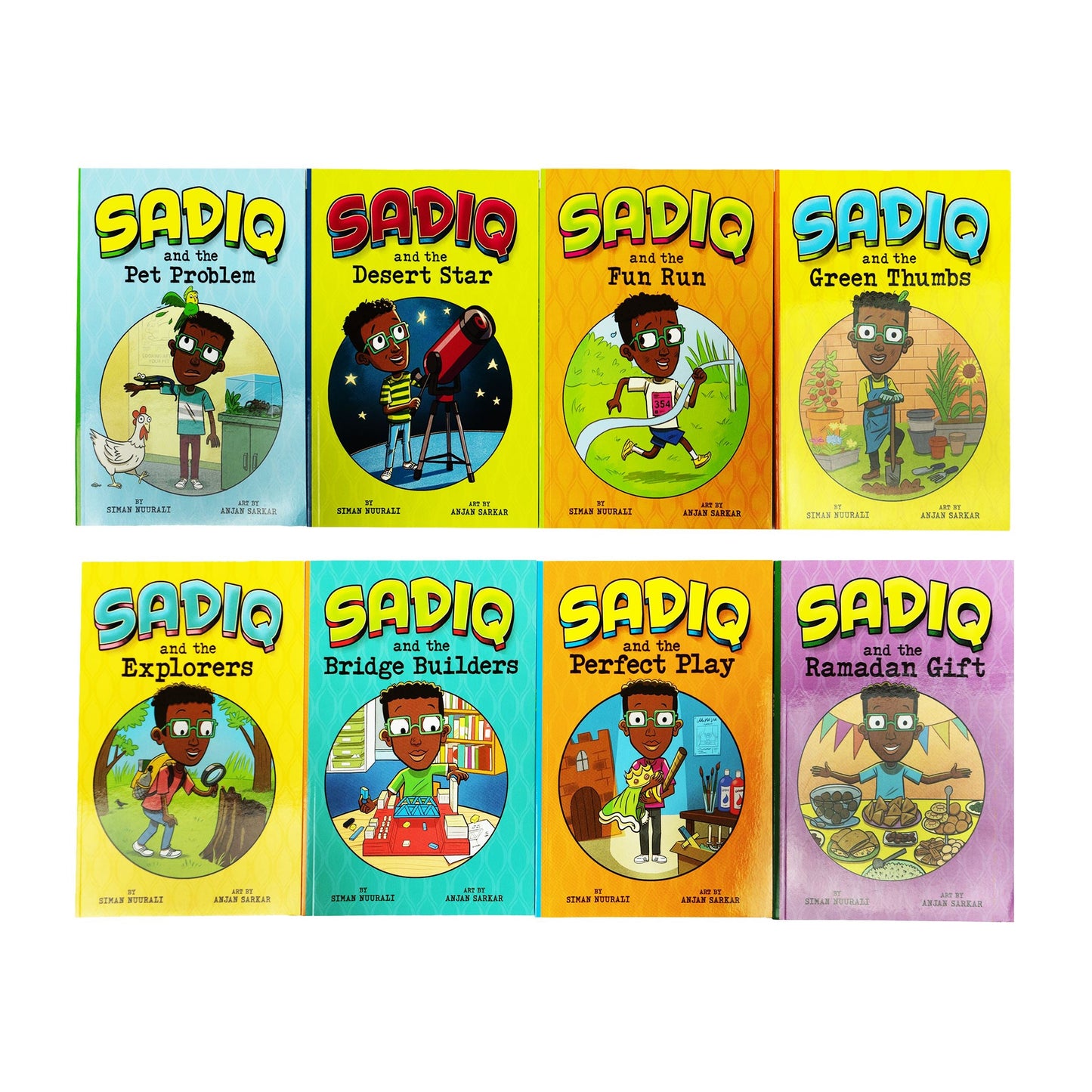 Sadiq Collection by Siman Nuurali 8 Books Collection Set - Ages 6-8 - Paperback 7-9 Raintree