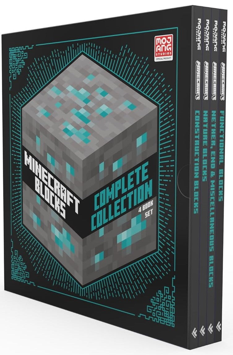 Minecraft Blocks Complete Collection 4 Books Box Set by Mojang AB - Ages 8+ - Paperback