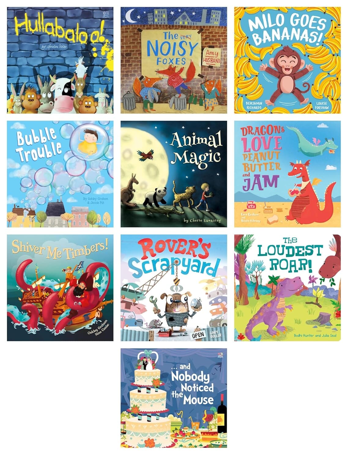Hullabaloo! 10 Picture Storybooks Collection Set - Ages 3+ - Paperback