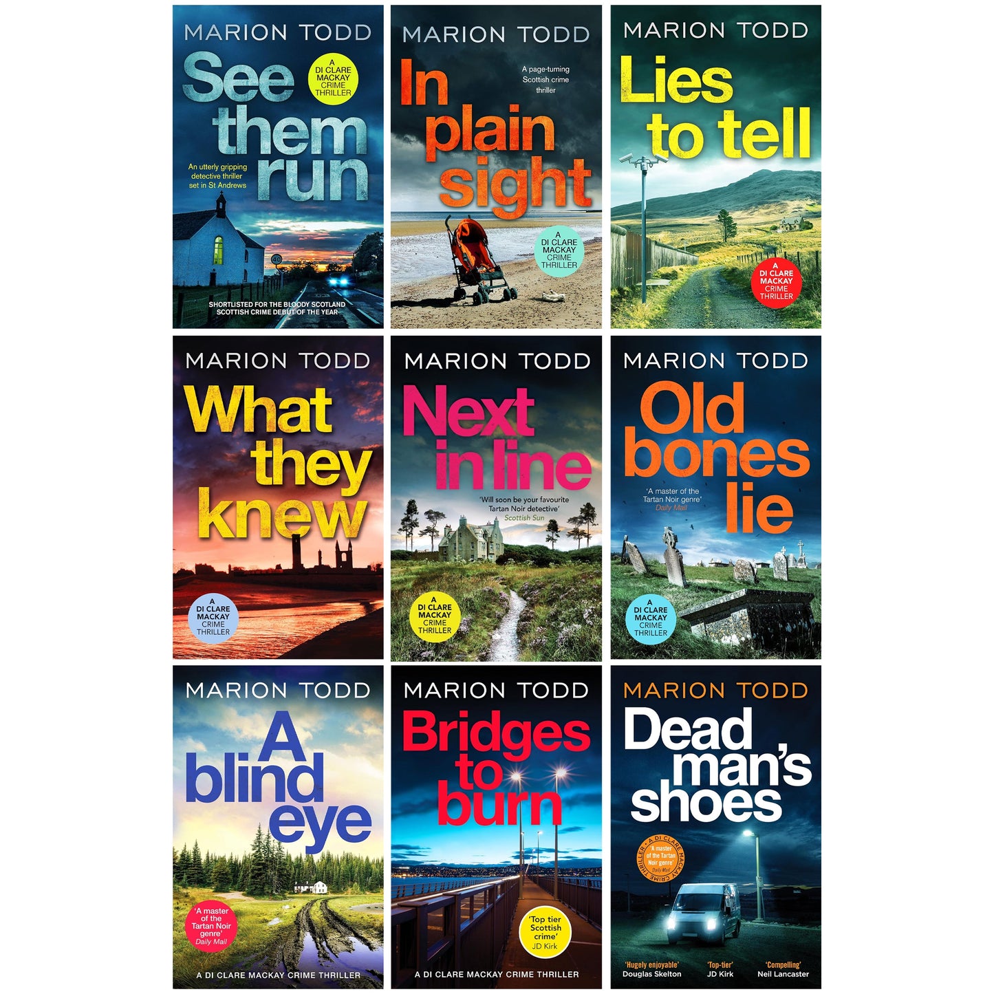 Detective Clare Mackay Series By Marion Todd 9 Books Collection Set - Fiction - Paperback