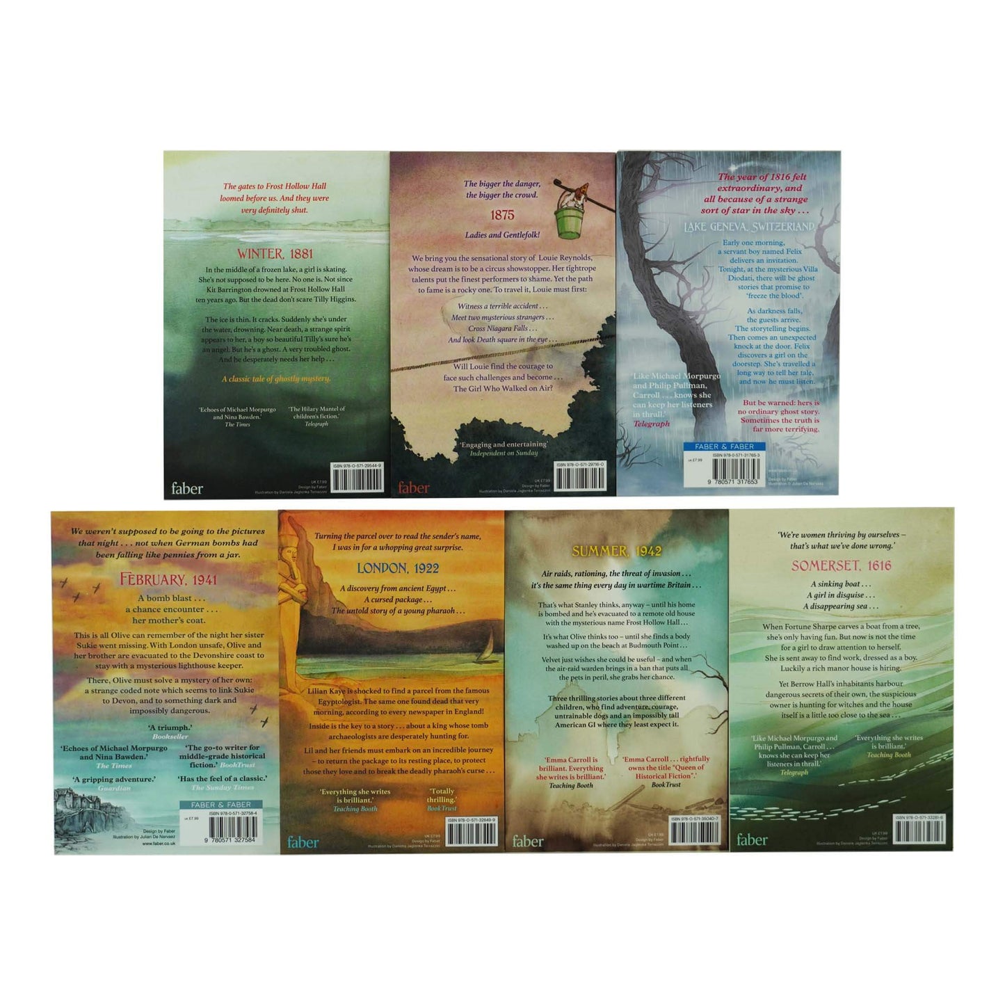 Emma Carroll Secret of a Sun King 7 Books Collection - Ages 9-14 - Paperback 9-14 Faber & Faber