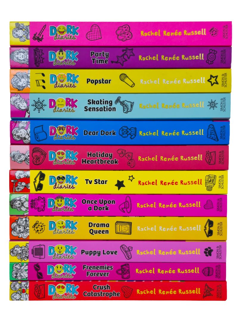 Dork Diaries Series (Vol. 1-12) By Rachel Renee Russell: 12 Books Collection Set- Ages 9-14 - Paperback 9-14 Simon & Schuster