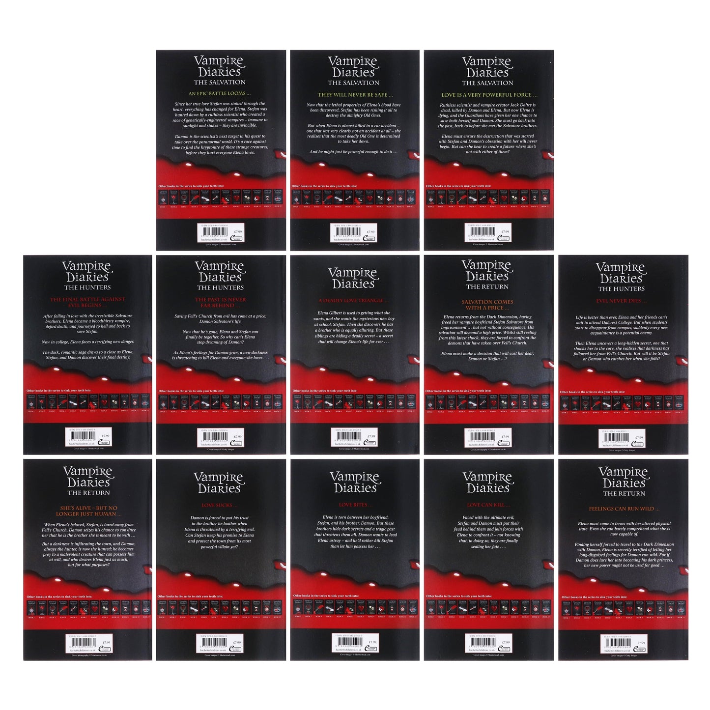 Vampire Diaries The Complete Collection 13 Books Box Set by L. J. Smith - Ages 12+ - Paperback Young Adult Hodder & Stoughton