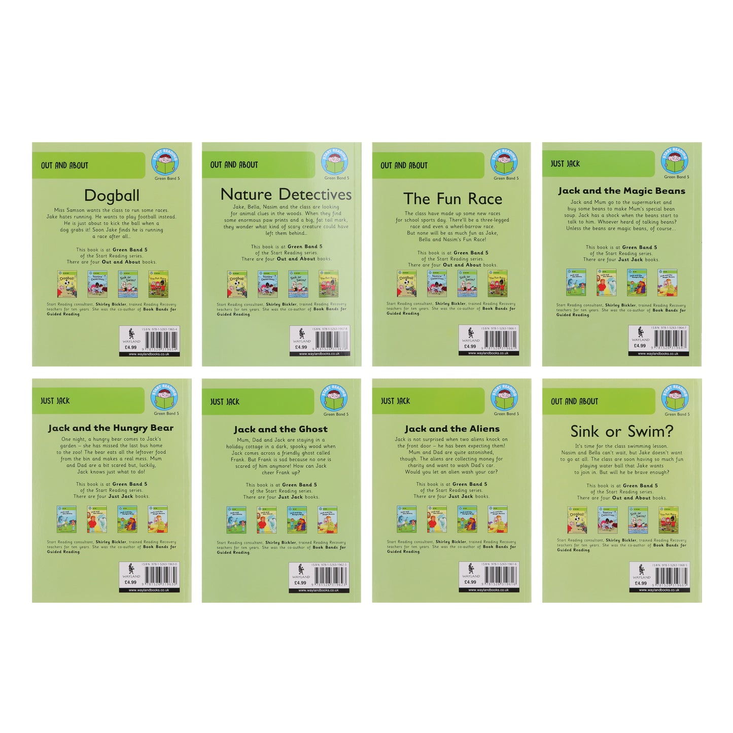 Start Reading 52 Books Collection Box Set Level 1 to 9 - Ages 5-7 - Paperback - Wayland