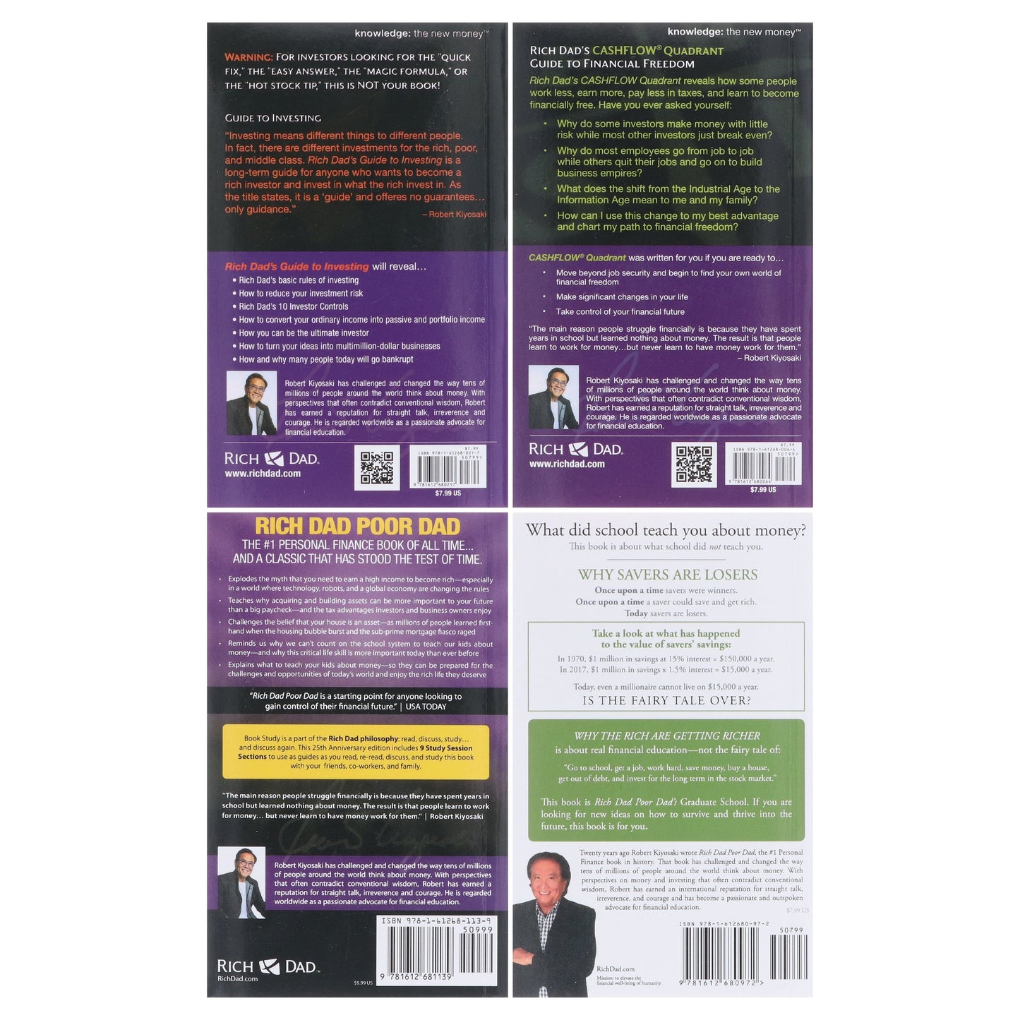 Rich Dad's Collection By Robert T. Kiyosaki: 4 Books Set - Non Fiction - Paperback Non-Fiction Plata Publishing