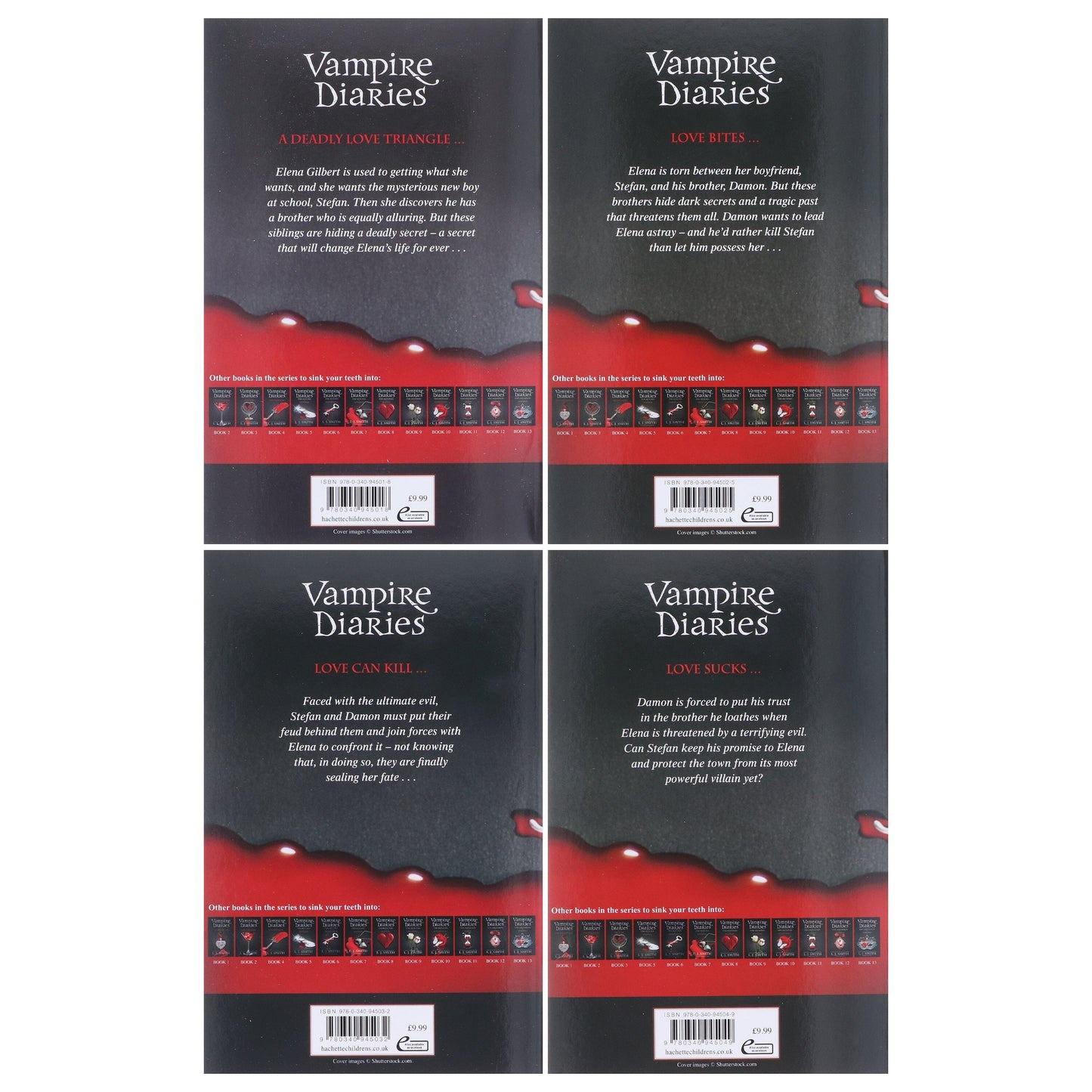 Vampire Diaries: The Awakening Collection By L J Smith: 4 Books Set - Ages 12-17 - Paperback Fiction Hodder & Stoughton