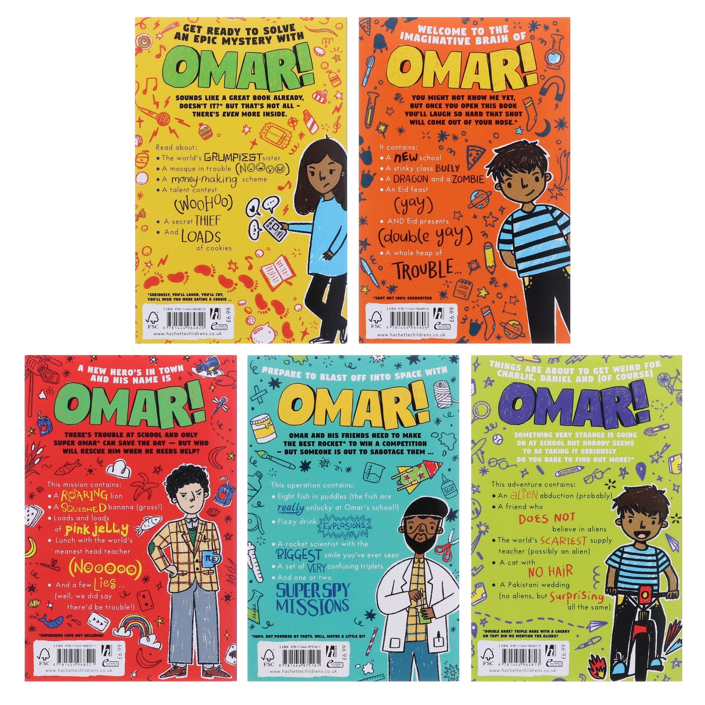 Planet Omar Series by Zanib Mian 5 Books Collection Box Set - Ages 9-11 - Paperback