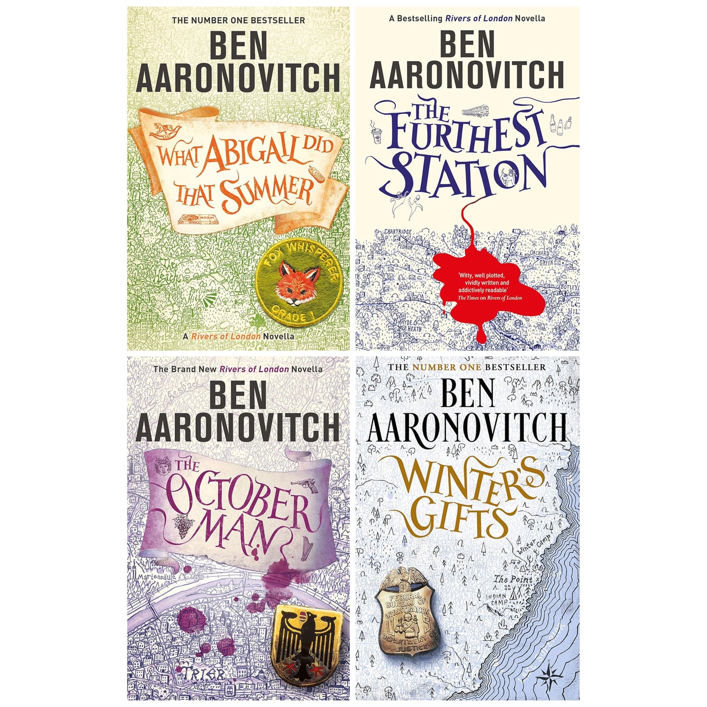 Ben Aaronovitch Collection: A Rivers Of London Novella 4 Books Set - Fiction - Paperback