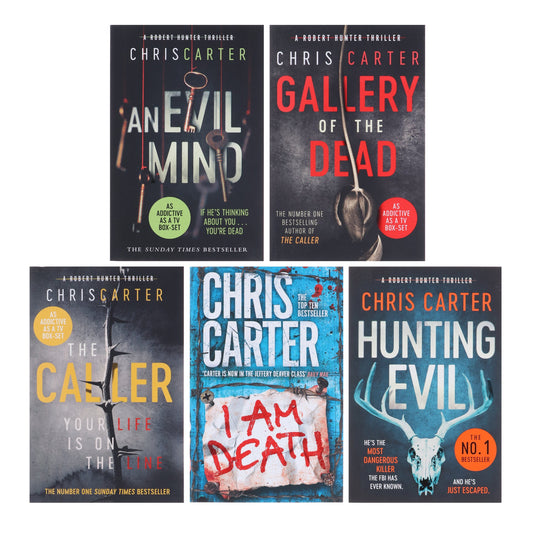 Robert Hunter Thriller Series by Chris Carter 5 Books Collection Set - Fiction - Paperback