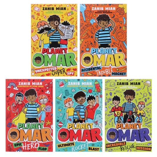 Planet Omar Series by Zanib Mian 5 Books Collection Box Set - Ages 9-11 - Paperback