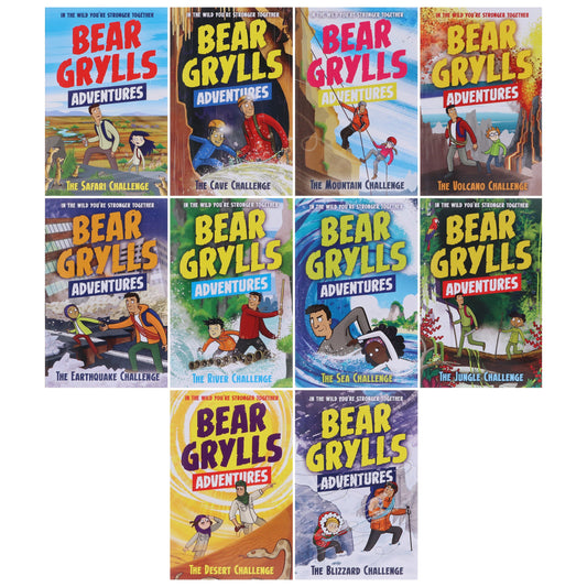 Bear Grylls Adventure Series 10 Books Collection Set - Ages 7-9 - Paperback