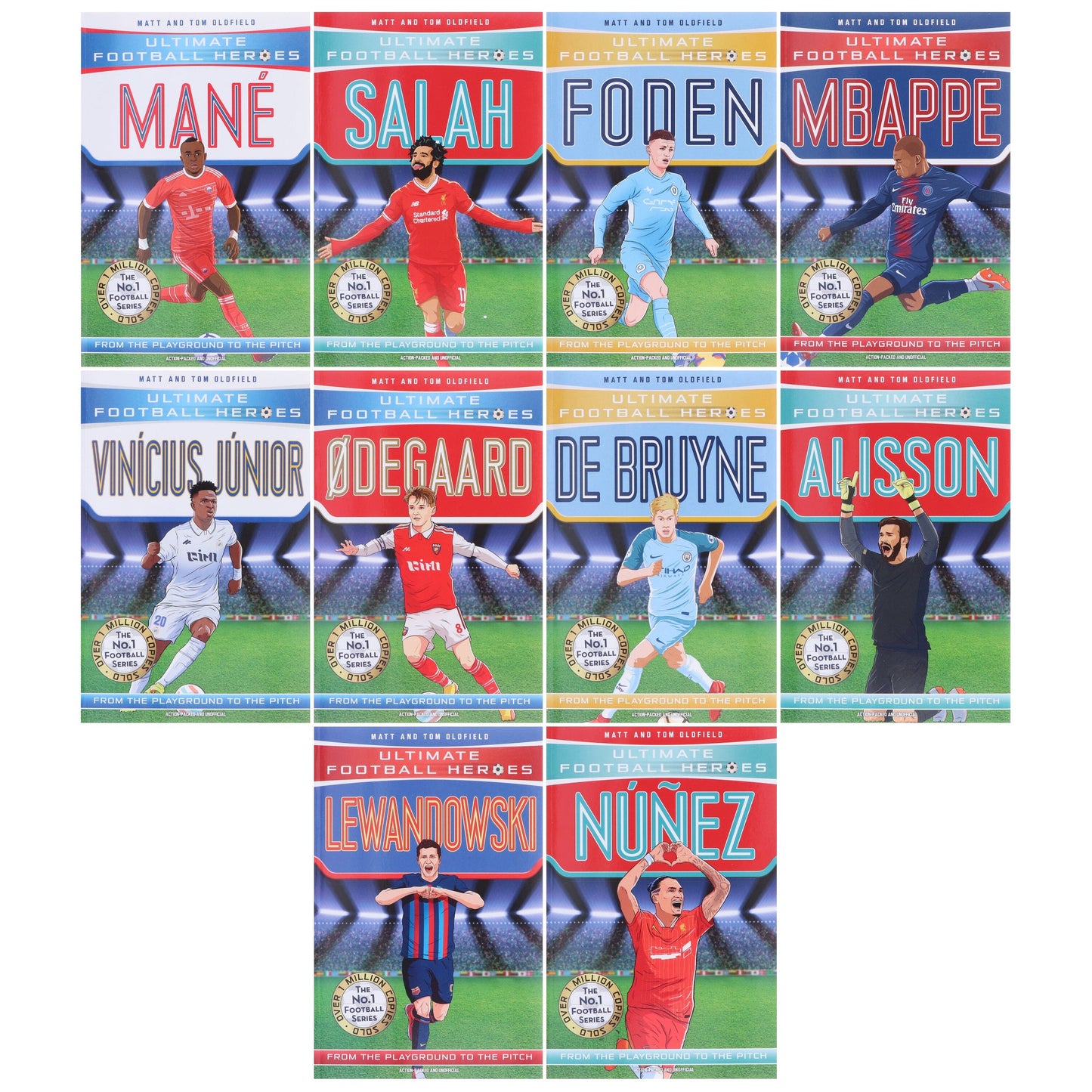 Ultimate Football Heroes Series 2 By Matt & Tom Oldfield: 10 Books Collection Set - Ages 7-12 - Paperback 7-9 Bonnier Books Ltd