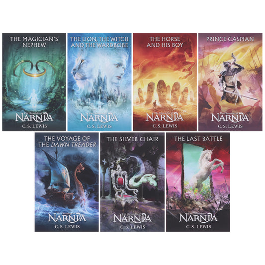 The Chronicles of Narnia 7 Books By C.S. Lewis - Ages 7-9 - Paperback