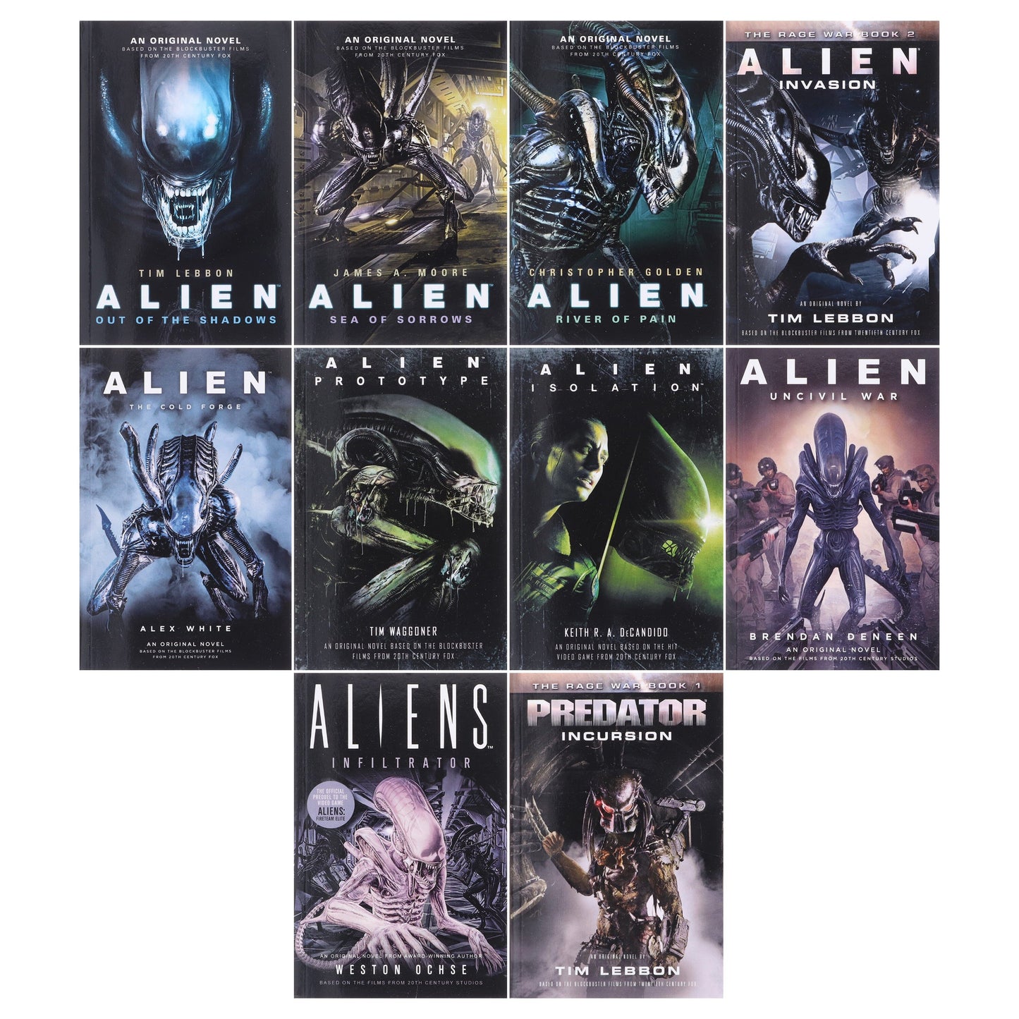 Alien Series 10 Books Collection Set - Fiction - Paperback Fiction Titan Books