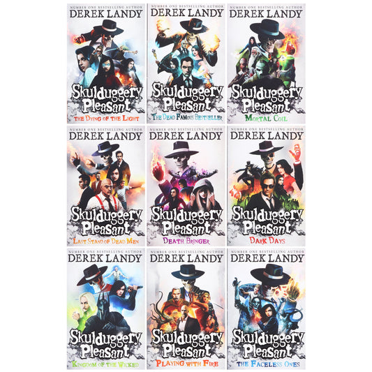 Skulduggery Pleasant by Derek Landy: Books 1-9 Set - Ages 11+ - Paperback Young Adult HarperCollins Publishers