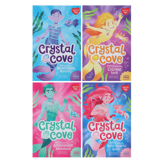 Crystal Cove Series by Red Illustrated 4 Books Collection Set - Ages 7-9 - Paperback