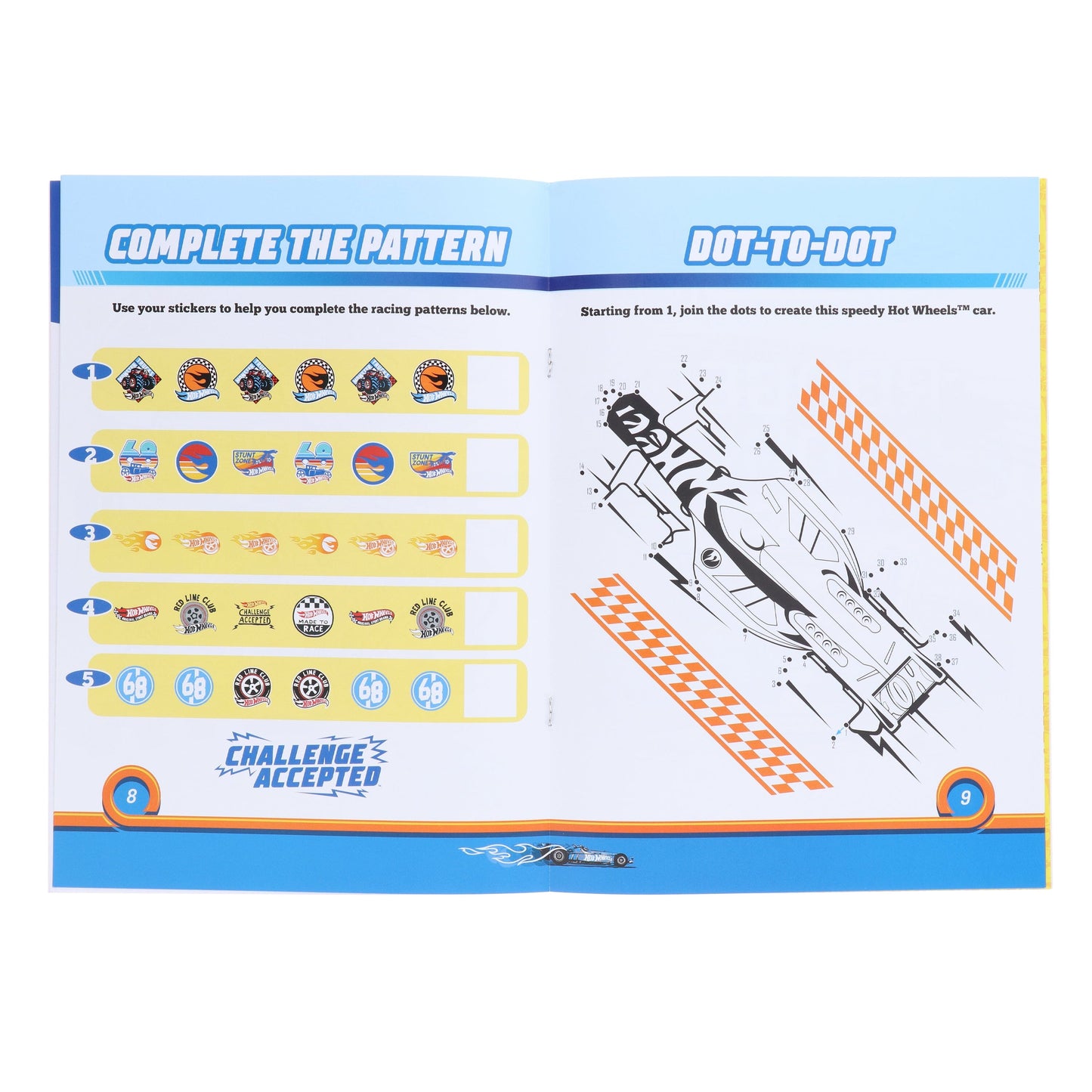 HotWheels 5 Sticker & Colouring Activity Books Set - Ages 3+ - Paperback