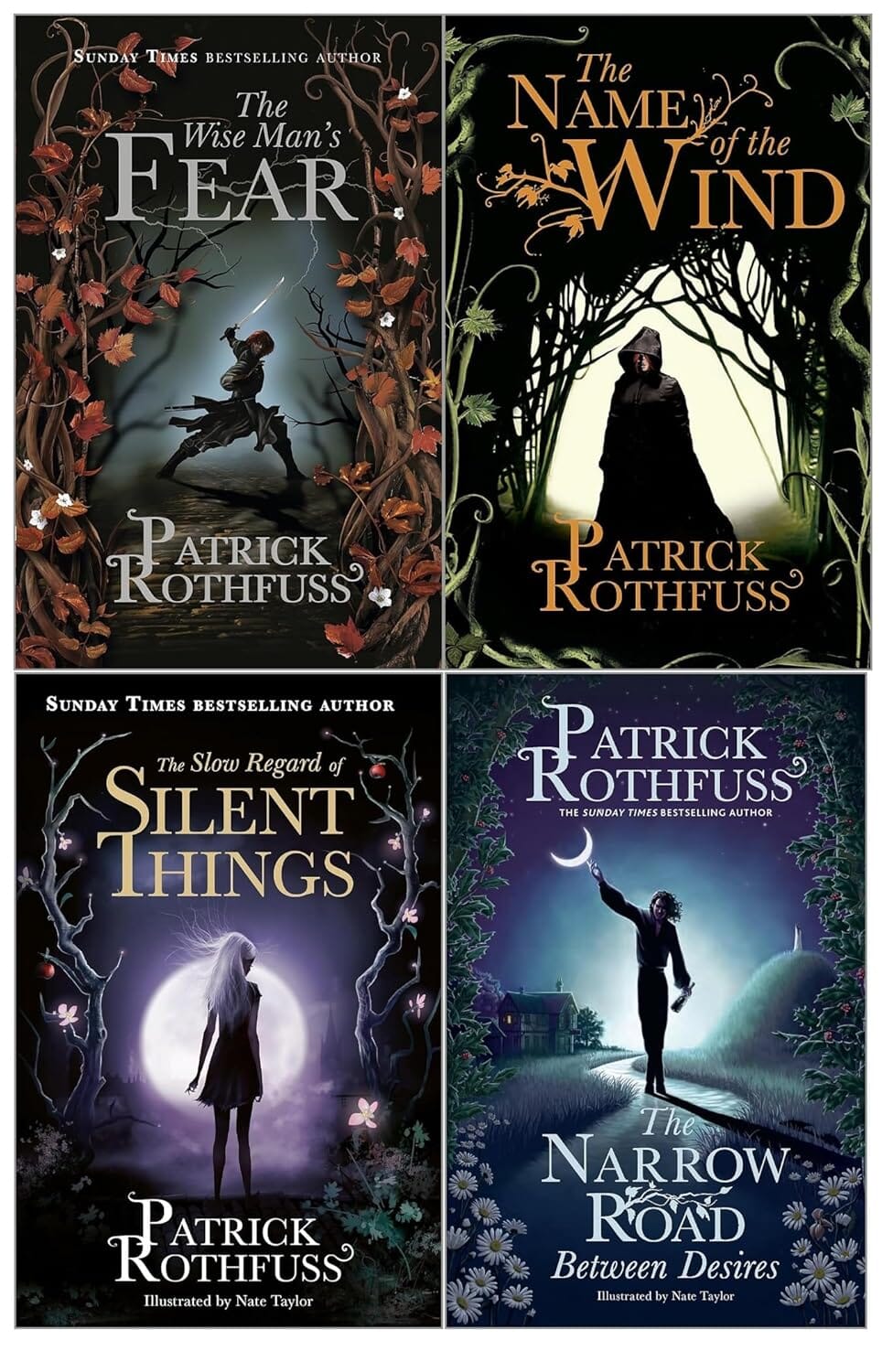 The Kingkiller Chronicle by Patrick Rothfuss 4 Books Collection Set - Fiction - Paperback