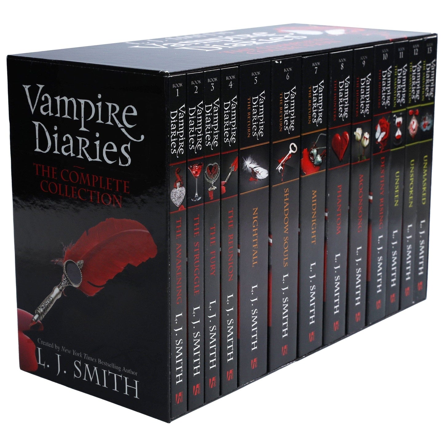 Vampire Diaries The Complete Collection 13 Books Box Set by L. J. Smith - Ages 12+ - Paperback Young Adult Hodder & Stoughton