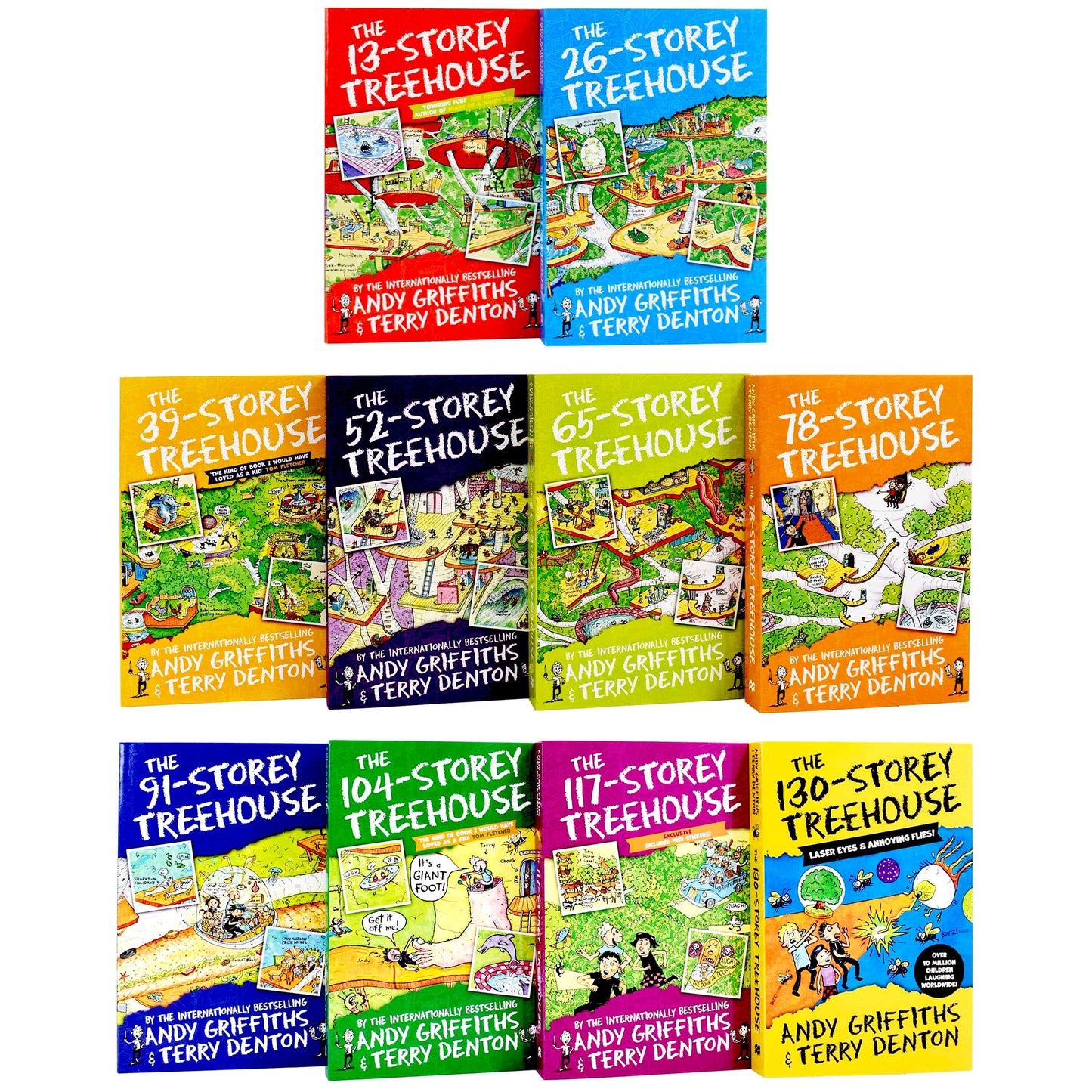 The Treehouse Series by Andy Griffiths & Terry Denton 10 Books Collection Box Set - Ages 7-11 - Paperback