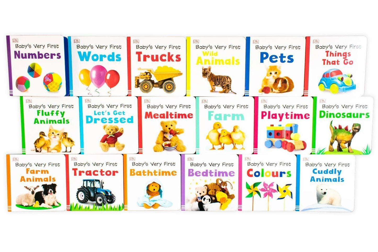 Baby's Very First Library By DK 18 Board Books Set- Ages 0-5 - Board Book