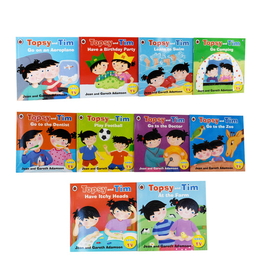 Topsy and Tim First Experience by Jean and Gareth Adamson 10 Books Collection Box Set - Ages 0-5 - Paperback