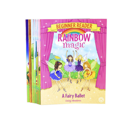 Rainbow Magic Beginner Reader 8 Books Children - Ages -5-7 - Paperback Set By Daisy Meadows 5-7 Orchard Books