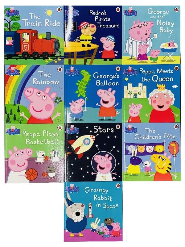 Peppa Pig Collection 10 Books Set in a Yellow Bag with an Audio CD - Ages 0-5 - Paperback 0-5 Penguin Random House