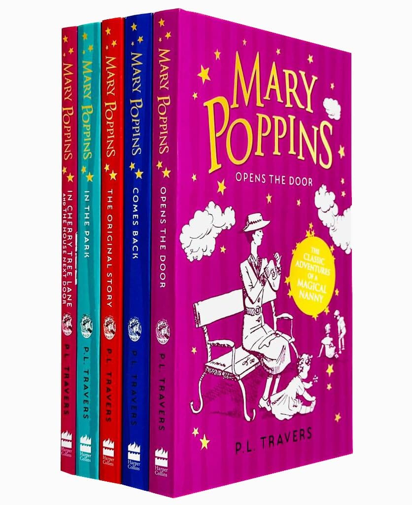 Mary Poppins By P. L. Travers 5 Books Collection Set - Ages 9-14 - Paperback 9-14 HarperCollins Publishers