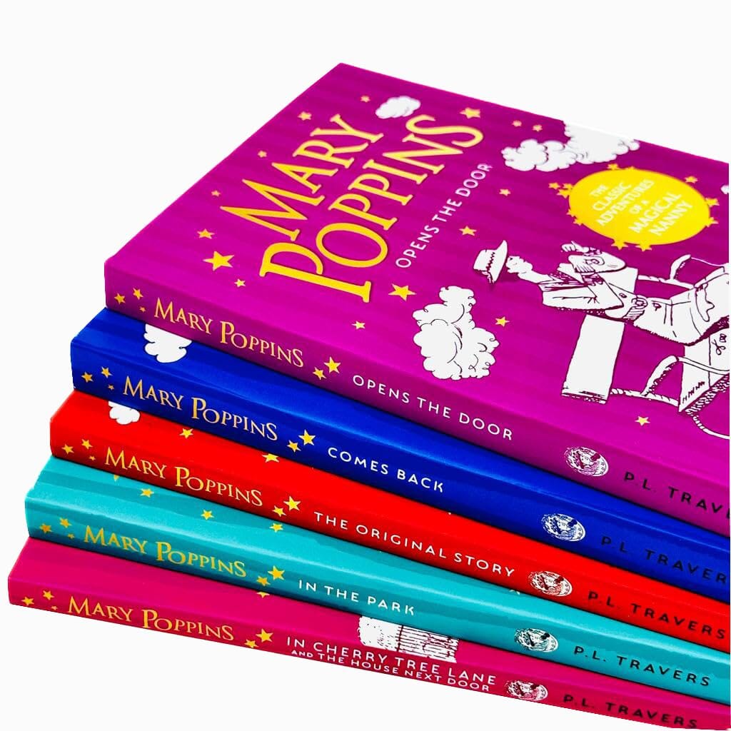 Mary Poppins By P. L. Travers 5 Books Collection Set - Ages 9-14 - Paperback 9-14 HarperCollins Publishers