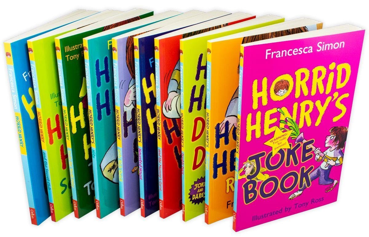 Horrid Henry Cheeky Collection 10 Book Set - Ages 7-9 - Paperback - Francesca Simon 7-9 Orion