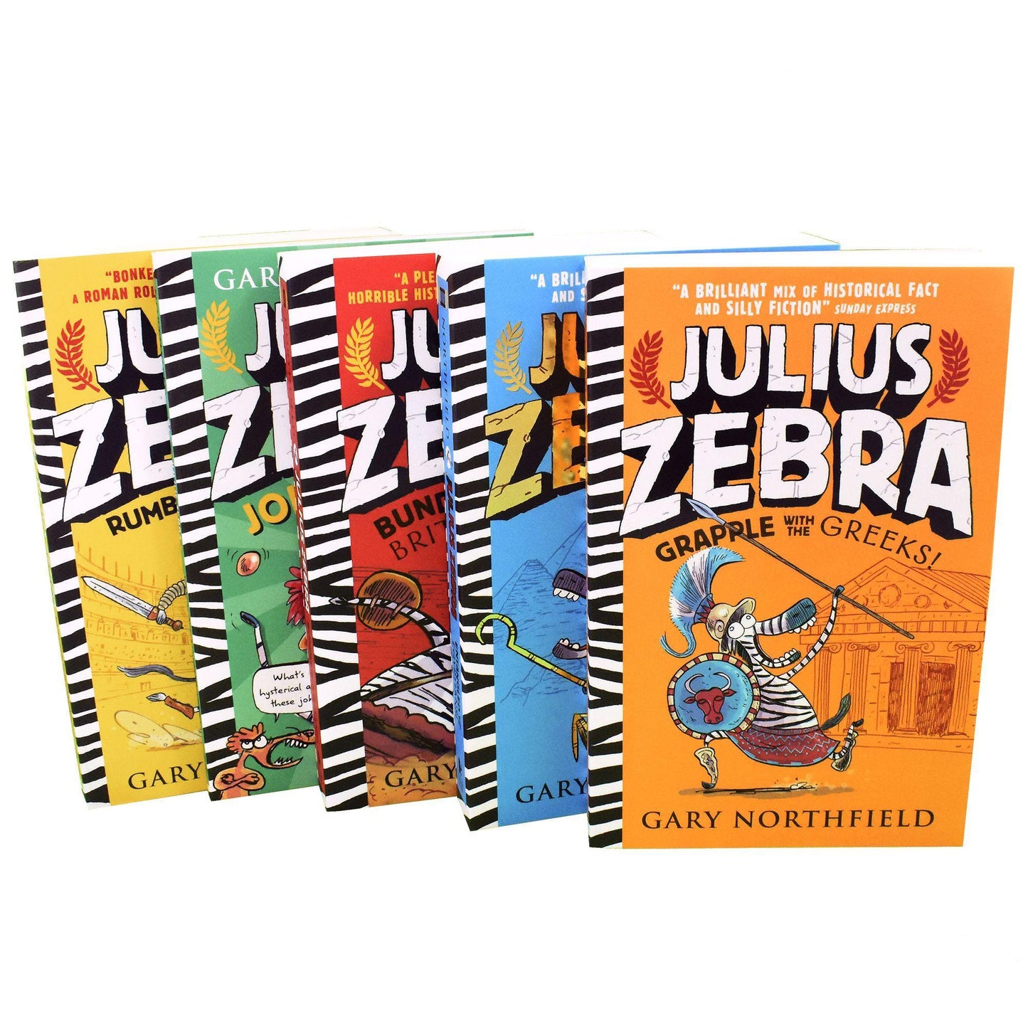 Julius Zebra 5 Kids Books Children Collection - Ages 7-9 - Paperback - Gary Northfield 7-9 Walker Books