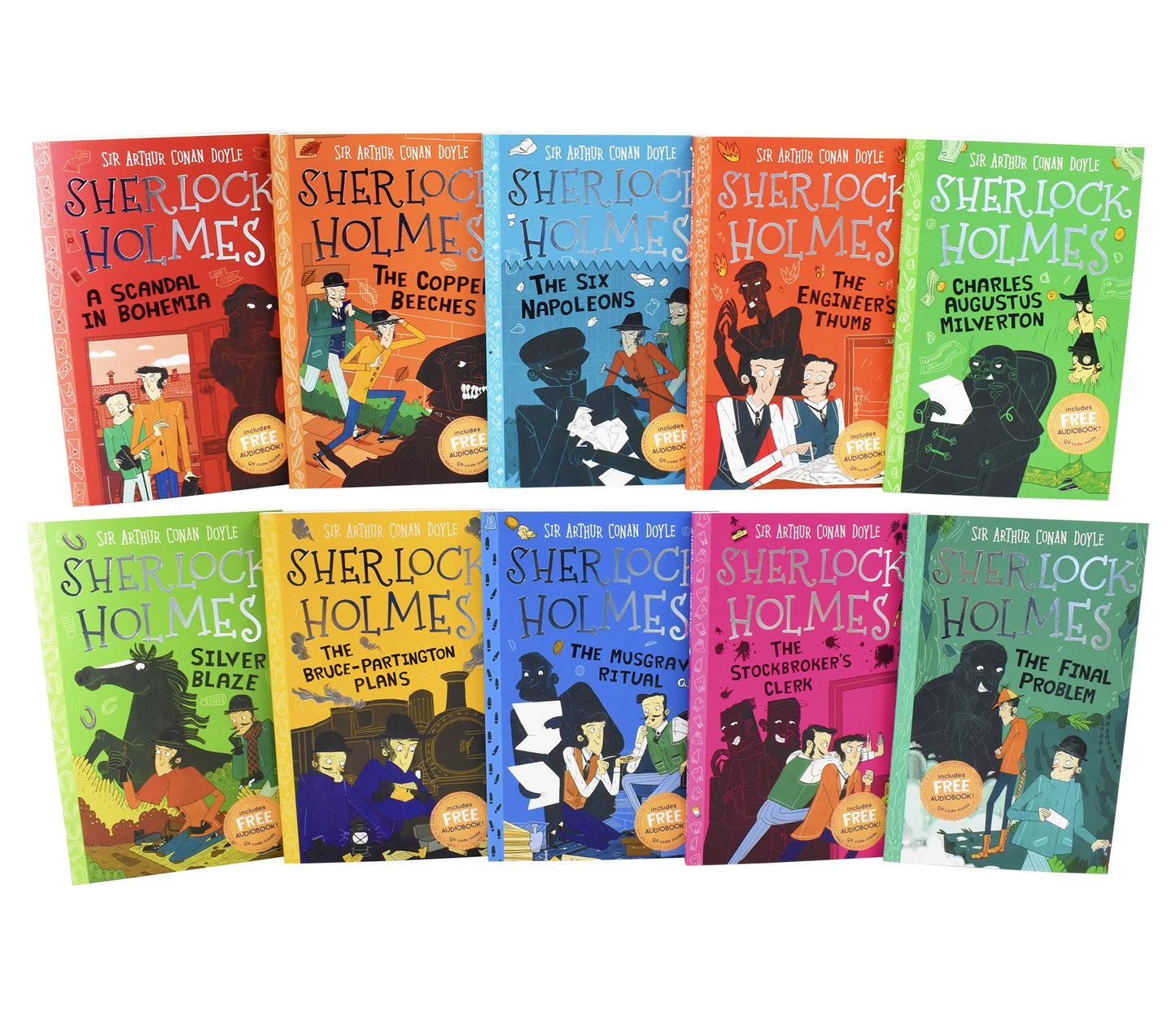 The Sherlock Holmes Children’s Collection : Mystery, Mischief and Mayhem 10 Books (Series 2) - Age 7-9 - Paperback - Sir Arthur Conan Doyle 7-9 Sweet Cherry Publishing