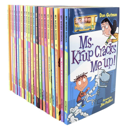 My Weird School 21 Books Box Set By Dan Gutman - Ages 6-10 - Paperback 7-9 HarperCollins Publishers