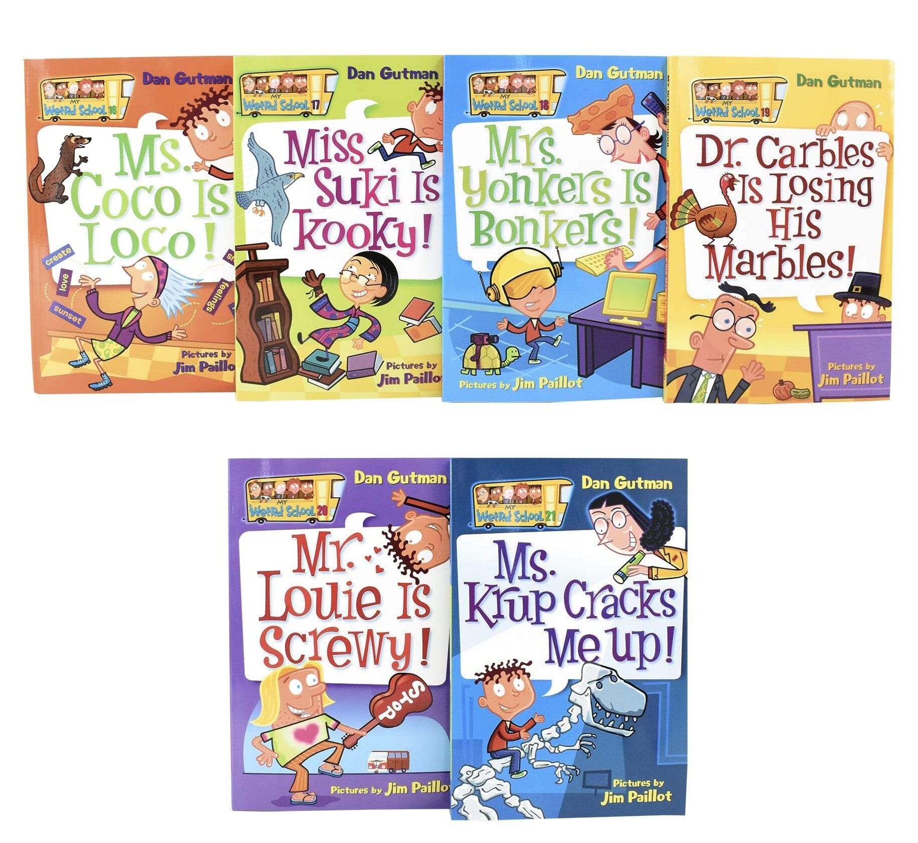 My Weird School 21 Books Box Set By Dan Gutman - Ages 6-10 - Paperback 7-9 HarperCollins Publishers