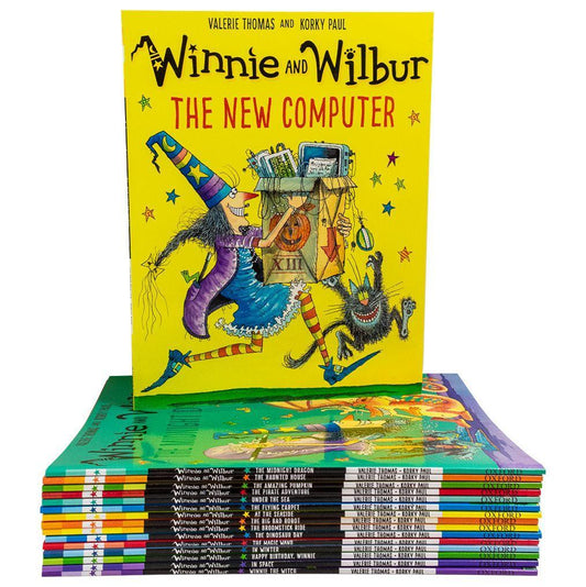 Winnie and Wilbur Series 16 Books Bag Collection Set - Ages 7-9 - Paperback - Valerie Thomas 7-9 Oxford