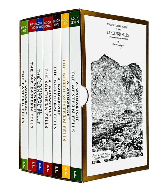 The Pictorial Guides to the Lakeland Fells by Alfred Wainwright: 50th Anniversary Edition 7 Books Box Set - Non-Fiction - Paperback